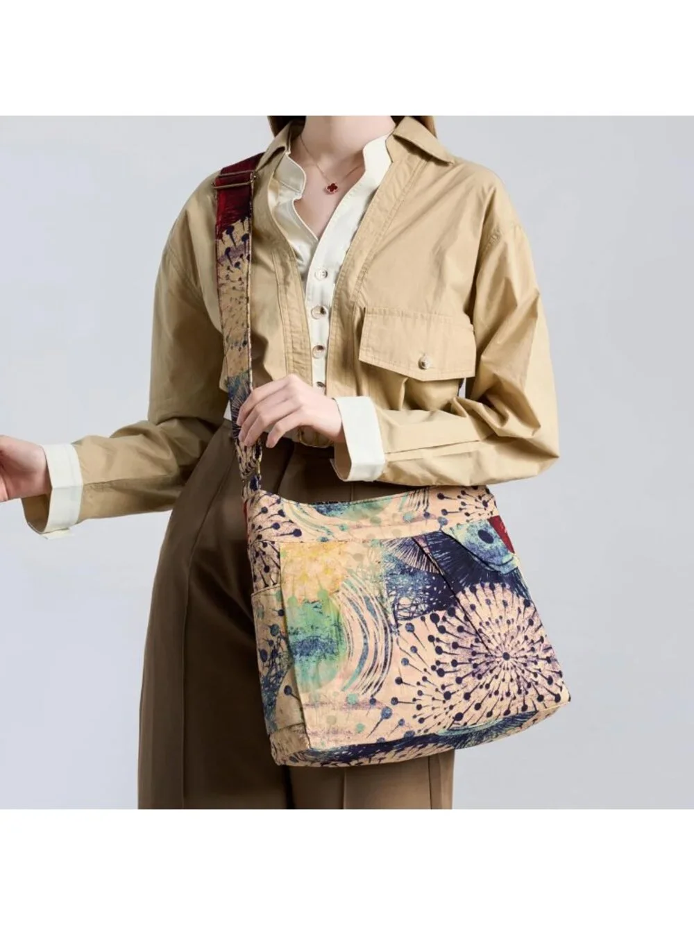 Bohemian Lightweight Large Capacity Hobo Shoulder Bag | Retro Hippie Crossbody
